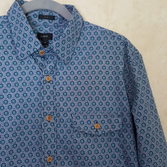 J. Crew Slim diamond floral print buttondown - Picture 2 of 2